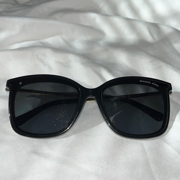 Michael Kors Accessories - Michael Kors Black with Gold Trim Zermatt Sunglasses